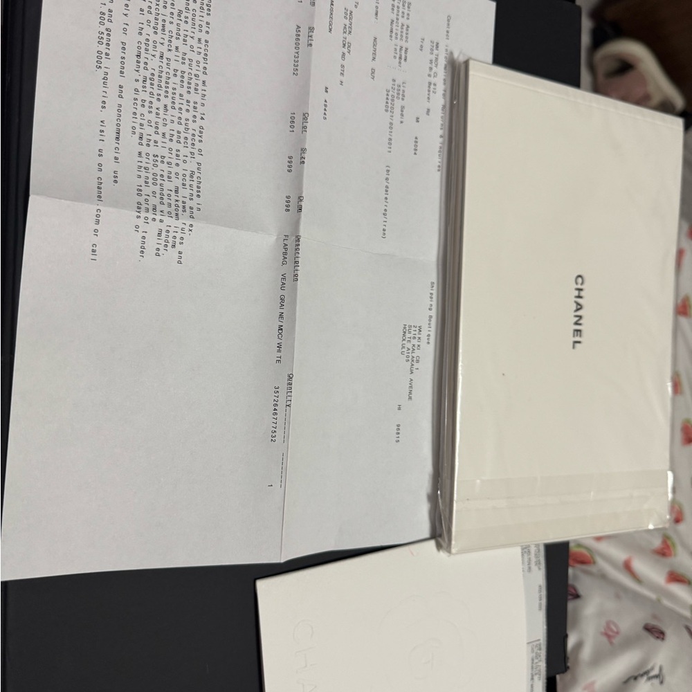 Chanel White Stationery Set